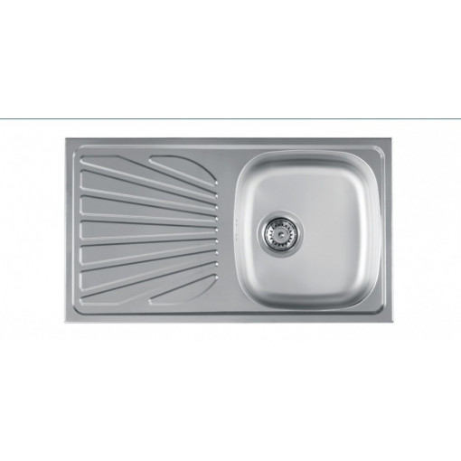 Chiuveta din inox Heko Luna de dreapta, sifon fi60, anticalcar