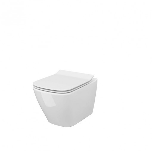 Vas wc suspendat cu capac Cersanit City Square Clean On