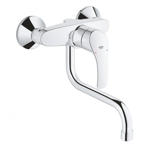 Baterie lavoar/chiuveta bucatarie Eurosmart Grohe, montaj pe perete