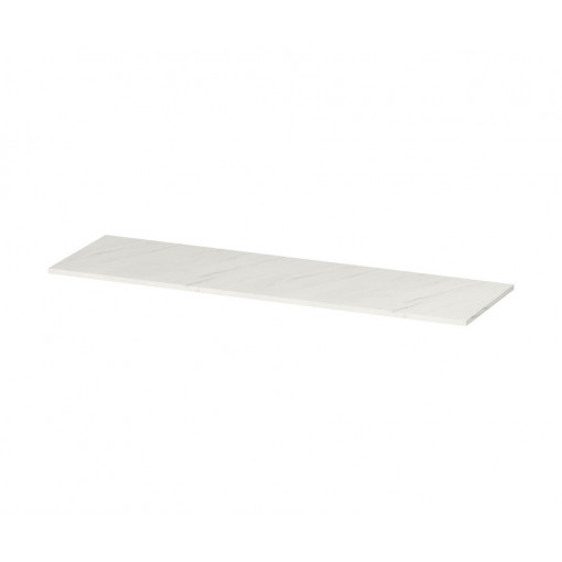 Blat pentru mobilier Larga Cersanit, 160 cm, alb cu design marmura