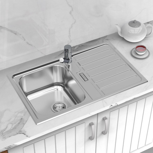 Chiuveta bucatarie inox CookingAid URBAN 80B + baterie CookingAid Rodi Line MN 811
