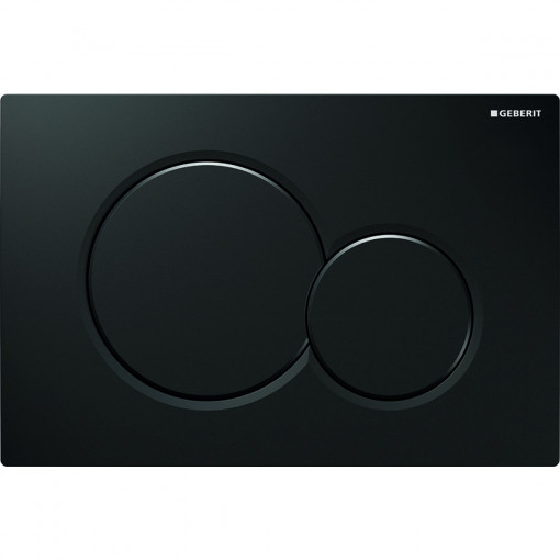 Clapeta cu dubla actionare Geberit Sigma01, negru