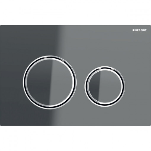Clapeta de actionare Geberit Sigma21, lava cu inele de design cromate