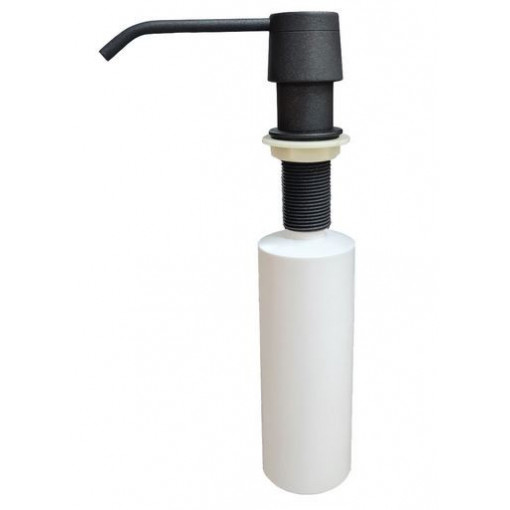 Dozator Sapun CookingAid Plados-Telma Negru Metalic Full cu particule Titanium si recipient din ABS