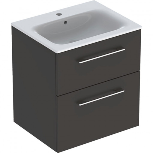 Set mobilier suspendat cu lavoar Geberit Selnova 60 cm, lava
