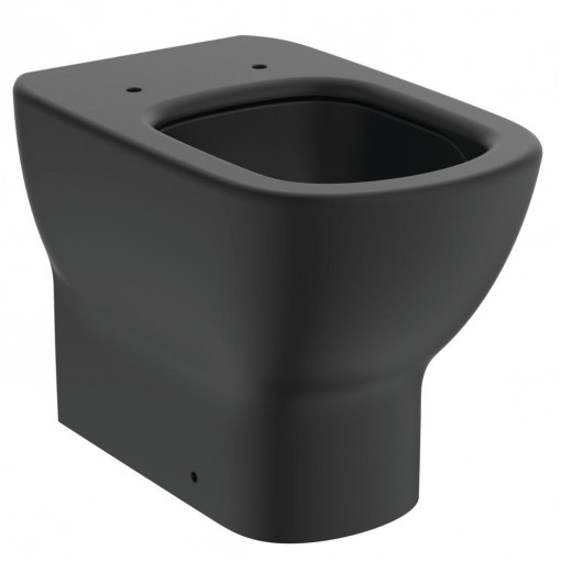 Vas wc stativ lipit de perete Tesi Ideal Standard pentru rezervor incastrat, negru mat
