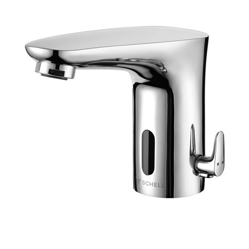 Baterie pentru lavoar cu senzor infrarosu, cu mixer, alimentare retea,Schell Modus E, 021750699
