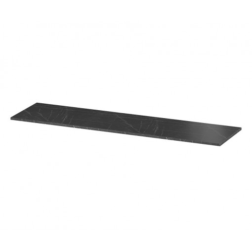 Blat pentru mobilier Larga Cersanit, 180 cm, negru cu design marmura