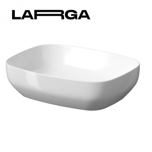 Lavoar pentru blat Cersanit Larga rectangular, 50x38 cm, alb