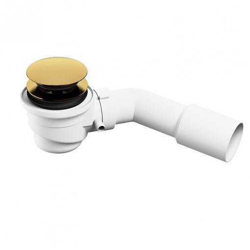Sifon click-clack pentru cada freestanding Cersanit, auriu