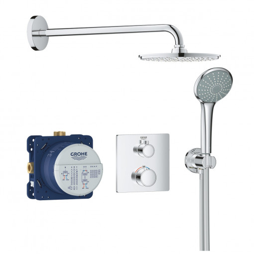 Set de dus incastrat Grohtherm Perfect Rainshower Cosmopolitan 210