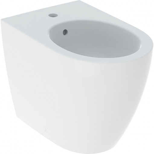 Bideu stativ Geberit iCon back-to-wall, forma inchisa, alb mat