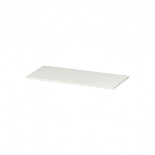 Blat pentru mobilier Larga Cersanit, 100 cm, alb marmura