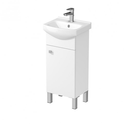 Set mobilier cu lavoar Sati Cersanit 40cm, alb