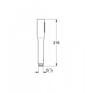 Para dus cu 1 functie Grohe Euphoria Cosmopolitan Stick, crom - Img 2