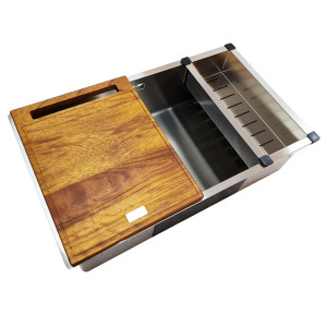 Tocator lemn CookingAid TASCA PREMIUM esenta tare – IROKO - Img 2