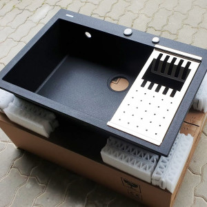 Set accesorii CookingAid MASTER BOX LUX compus din Colander + Easy Drainer + Tocator lemn - Img 14