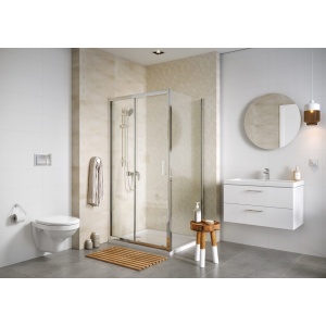Set mobilier suspendat cu lavoar Cersanit Lara Como Naxos, 60cm, alb - Img 4