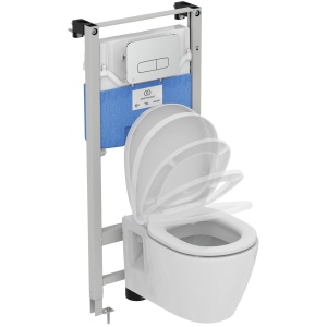 Set rezervor incastrat pentru vas wc suspendat Ideal Standard Prosys cu clapeta Oleas M1 crom lucios - Img 2