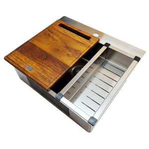 Tocator lemn CookingAid TASCA PREMIUM esenta tare – IROKO - Img 3