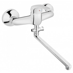 Baterie cada dus Basic Ferro cu pipa mobila, 35cm - Img 1