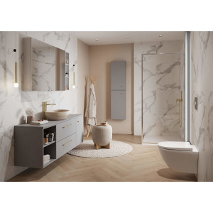 Blat pentru mobilier Larga Cersanit, 120 cm, gri - Img 5