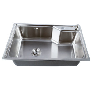 Chiuveta bucatarie inox CookingAid ATHENA XL cu dozator detergent, scurgator vase/paste/fructe, gratar rulabil inox + accesorii montaj - Img 6