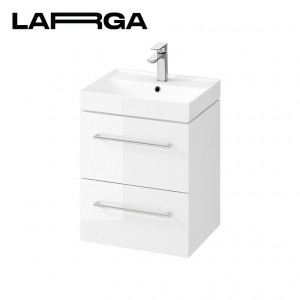 Dulap suspendat pentru lavoar Cersanit Larga, 50 cm alb