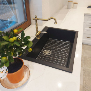 GRATAR PROTECTIE Fund Chiuveta granit / compozit / inox compatibil cu modelul Cube ON8410 si alte chiuvete - Img 2
