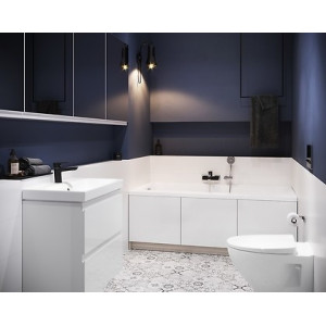 Set mobilier cu lavoar Cersanit Moduo Slim, 50 cm alb DSM - Img 2