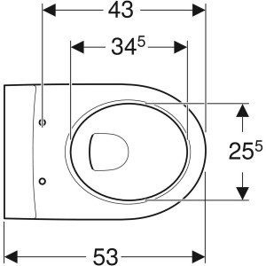Vas wc suspendat Rimfree Geberit Icon, oval - Img 3