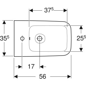 Bideu stativ Geberit iCon Square back-to-wall, forma inchisa - Img 2