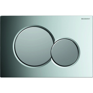 Clapeta cu dubla actionare Geberit Sigma01, crom lucios - crom mat - Img 1