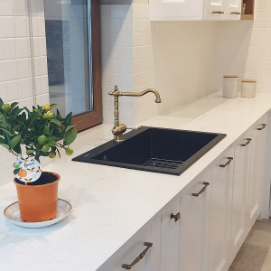 GRATAR PROTECTIE Fund Chiuveta granit / compozit / inox compatibil cu modelul Cube ON8410 si alte chiuvete - Img 3