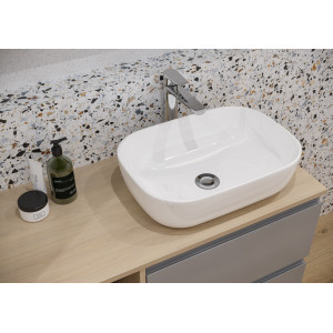 Lavoar pentru blat rectangular Cersanit Moduo 50 cm - Img 4