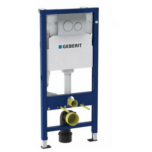 Prepack rezervor wc incastrat Delta Geberit cu set de fixare si clapeta Delta20 crom lucios - Img 1