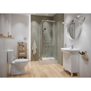 Set 684 vas wc stativ cu rezervor si capac cu inchidere lenta Cersanit Arteco CleanOn - Img 3