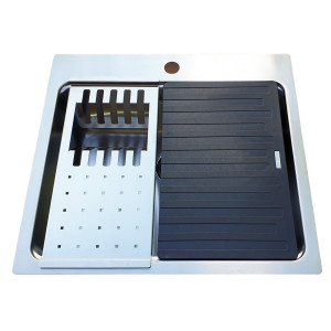 Set accesorii CookingAid MASTER BOX LUX compus din Colander + Easy Drainer + Tocator lemn - Img 16