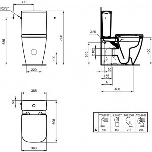 Vas wc stativ Ideal Standard i.Life S Rimless, lipit de perete - Img 2