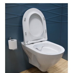 Vas wc suspendat Cersanit Mille CleanOn cu capac softclose si demontare rapida - Img 1