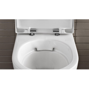 Vas WC suspendat Geberit Selnova Rimfree, forma partial inchisa - Img 3