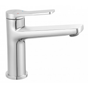 Baterie pentru lavoar si baterie cada dus Stratos cu set de dus Wizard Square Ferro, crom - Img 4