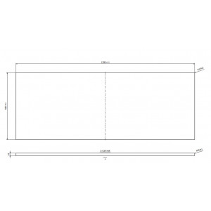 Blat pentru mobilier Tirso Cersanit, 120 cm, alb mat - Img 2