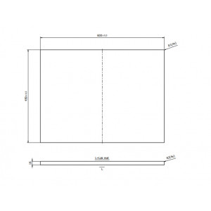 Blat pentru mobilier Tirso Cersanit, 60 cm, bej mat - Img 2