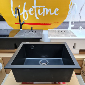 Chiuveta bucatarie granit CookingAid Cube ON5610 Neagra Nanostone Deep Black + accesorii montaj - Img 13