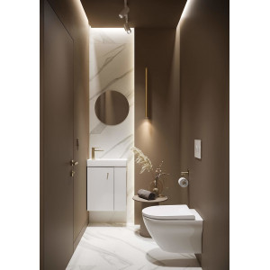 Dulap suspendat pentru lavoar Cersanit Larga, 50 x 22 cm alb - Img 1