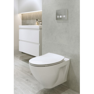 Set mobilier cu lavoar Cersanit Moduo Slim, 50 cm alb DSM - Img 8