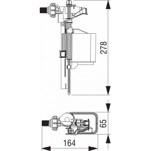 Valva de umplere HDV G 3/8, FluidMaster Liv - Img 2