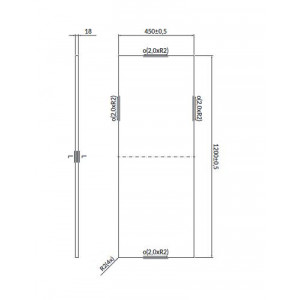 Blat pentru mobilier Larga Cersanit, 120 cm, gri - Img 3