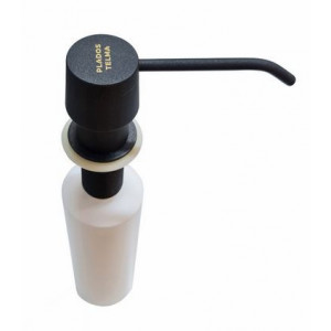 Dozator Sapun CookingAid Plados-Telma Negru Metalic Full cu particule Titanium si recipient din ABS - Img 3